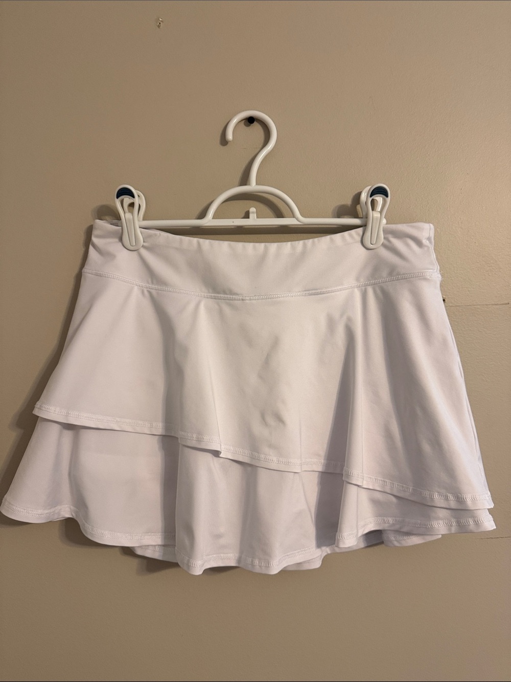 White Fila Women's Tiered Tennis Skirt